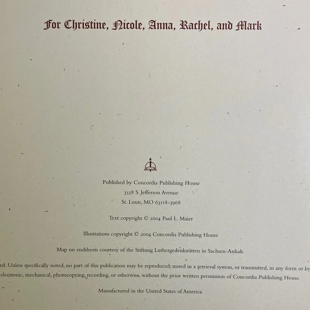 Martin Luther Paul Maier Hardcover 2004 History Biography Illustrated Book
